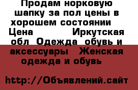 Продам норковую шапку за пол цены в хорошем состоянии. › Цена ­ 4 000 - Иркутская обл. Одежда, обувь и аксессуары » Женская одежда и обувь   